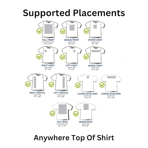Heat Press Safe T-Shirt Ruler Guide, Neck and Chest Placement - Image 6