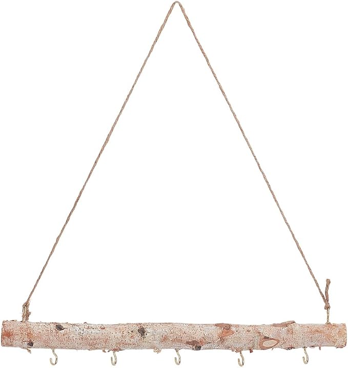 5 Hook Driftwood Jewelry Display Hanging Jewelry Organizers Vintage Drift Wood by SOFPLATE