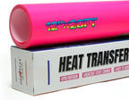 PU Heat Transfer Vinyl 12"×20ft Roll Neon Pink – HTV by GIO-FLEXHTVFashionMask