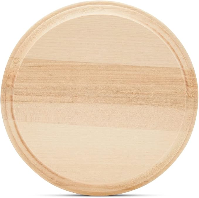 Round Wooden Discs 5 inch, Modern Coasters, Wood Rounds by Woodpeckers