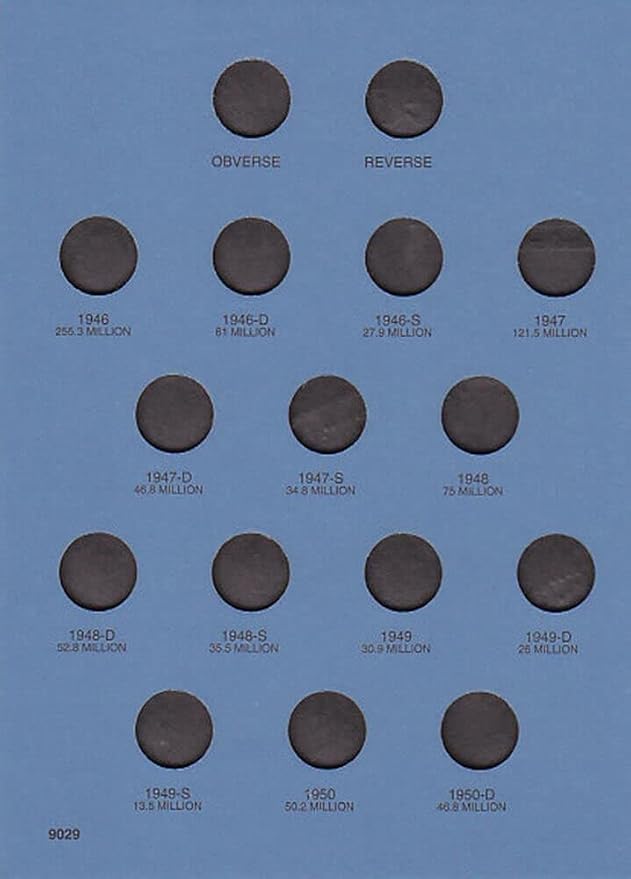 Whitman US Roosevelt Dime Folder Set 1946 to Present Day #’s 9029 9034 9039 - Image 5