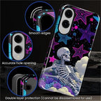 for Samsung Galaxy S25 Edge Case, Skull Star Collage Pattern Glossy 2 in 1 - Image 5