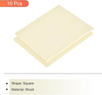 MECCANIXITY 10pcs Basswood Sheet 4 x 4 x 1/8 Inch Unfinished Wood Boards Plywood - Image 3