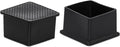Flyshop Flexible Anti-Scratch PVC Patio Chair Table Leg Caps Tips Floor Protectors Square Furniture Covers, 20pcs, Black, 50 mm x 50 mm, 2" x 2"