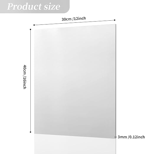5pack Mirror Acrylic Sheets, Rigid Tinted Mirror Acrylic - Image 2