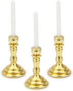 Dollhouse Miniature Candlesticks 3 PCS Candle Holder Set 1/12 Scale Vintage by Cuteminifulfillsallyourfantasiesabouttheminihomeinyourdreams