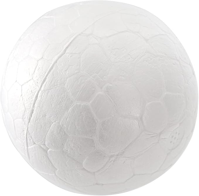 SOUJOY 32 Pack White Foam Shape, 8 Shapes Craft Foam Ball, Kid DIY Art Foam Cone - Image 2