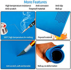 Kaisi S-140 Magnetic Insulation Silicone Soldering Mat, Heat Resistant Work Mat - Image 4