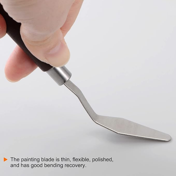 HARFINGTON 2pcs No.6 Palette Knives 12mm Width Stainless Steel Small Pointy - Image 5