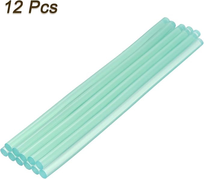 uxcell Mini Hot Glue Sticks for Glue Gun 7mm x 200mm Transparent Blue 12pcs - Image 3