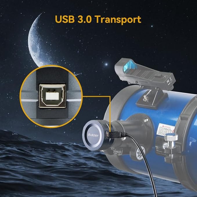 SVBONY SV105 Telescope Camera, 1.25" USB2.0 IMX307 CMOS Color Astrophotography - Image 5