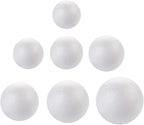 DIYASY 100 Pcs 2-8cm White Smooth Foam Balls by HandicraftsandDecoration