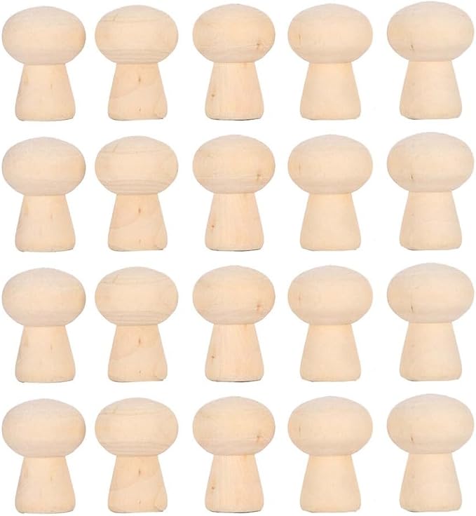 Unfinished Wooden Peg Doll Bodies 20 Pack by Unknown