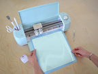 ORACAL 951 Dove Blue Metallic Gloss Permanent Adhesive Vinyl Roll - Image 3