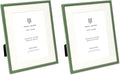 Isaac Jacobs 7x9 Green Metal Rope Border Picture Frame, Horizontal & Vertical by IsaacJacobs