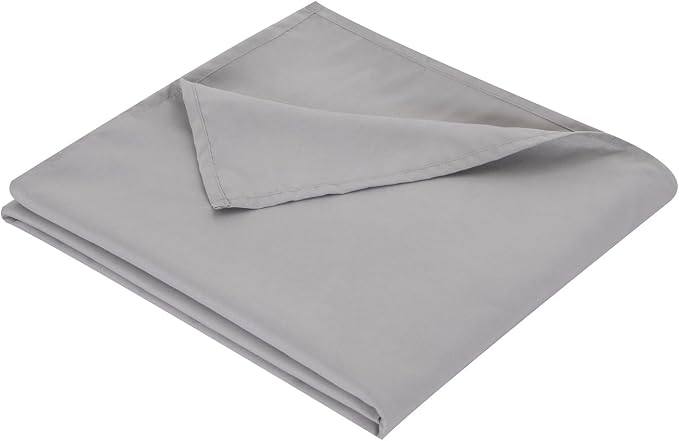 King Flat Sheet Only， 108x102Inch Light Gray by Hotella