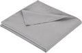 Full Flat Sheet Only， 80x96Inch Light Gray by Hotella