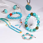 Zenkeeper About 180 Pcs Blue Turquoise Beads - Image 3