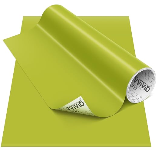 VViViD DECO65 Matte Pastel Olive Green Permanent Adhesive Craft Vinyl by VVIVIDVINYL