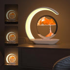 LED Table Lamp with Wireless Charging, Crescent Moon Design by Unknown