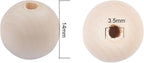 14mm Wooden Beads for Craft, Bead Garland, Farmhouse Decor - Image 2