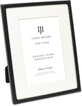 Isaac Jacobs 6x8 Black Metal Rope Border Picture Frame, Horizontal & Vertical by IsaacJacobs