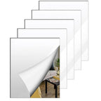 5 Pcs 12 x16 Inch Acrylic Mirror Sheet, 1/8 Inch Thick Opaque Glossy Mirror by CEUQIESO