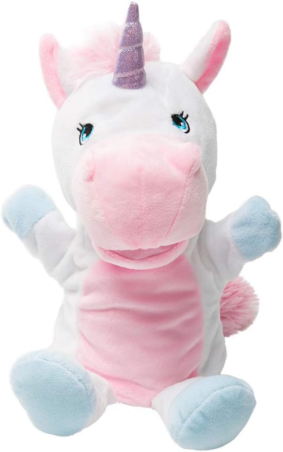 HollyHOME Unicorn Plush Hand Puppet Magical Friends Funny Storytime Gifts - Image 3