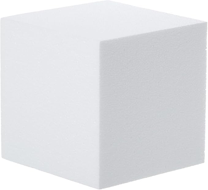 Crafare 4 Pack Craft Foam Blocks 6x6x6inch Polystyrene Brick Square - Image 2