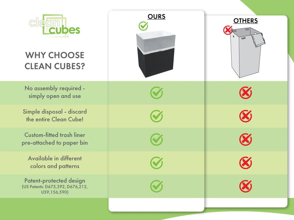 13 Gallon Disposable Pop-Up Trash Cans (3-Pack) with Fitted Bags – Foldable Garbage & Recycling Bins for Parties, Events & Kitchen (Black, 17" H x 13.5" W x 10" D)