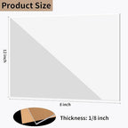 8 x 12 inch Clear Acrylic Sheets 1/8 inch Thick - Image 2