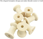 HAHIYO 1.2Inch/3cm 25PCs Natural Wood Spool Unfinished Wooden Thread Spool - Image 5