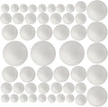 50 Pack Craft Foam Balls, 5 Sizes, Foam Balls by FFchuanhe