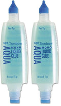 Tombow 52180 Mono Aqua Liquid Glue, 1.69 Ounce, Dual Tip Dispenser by Tombow