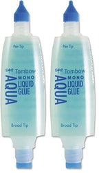 Tombow 52180 Mono Aqua Liquid Glue, 1.69 Ounce, Dual Tip Dispenser by Tombow