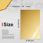 KINLINK 8x12 Plexiglass Sheets 1/8 inch Thick - 3mm Mirror Cast Acrylic Sheet - Image 2