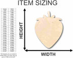 Unfinished Wood Strawberry Shape Fruit Craft up to 46" DIY 6" / 1/4" - Image 3