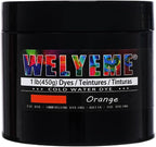 Cold Water Dye Orange 1lb, Tie Dye Powder, Fabric Dye Powder by WELYEME