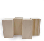 4 Inch Wood for Carving, Rectangular Wooden Blocks for DIY Carving, Large - Image 7