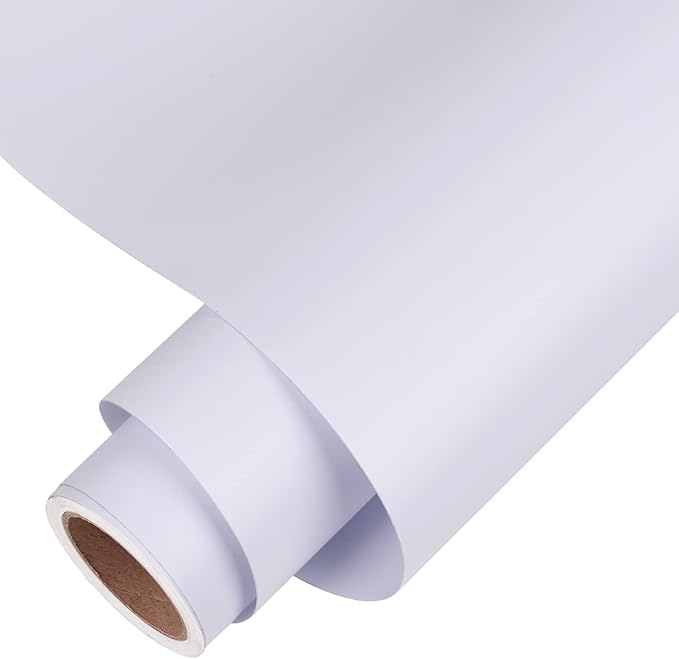 VINYL FROG White Self Adhesive Vinyl Roll 12''x5ft Matte Permanent Vinyl by VINYLFROG