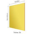 12x16 Inches Gold Mirror Acrylic Sheet – 2 Pcs Reflective Acrylic Panel - Image 2