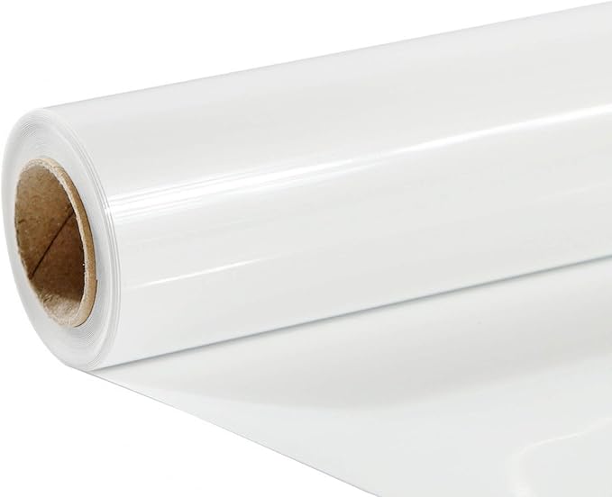 TUMIYA White Heat Transfer Vinyl HTV Rolls, Glossy Adhesive HTV Vinyl by TUMIYA
