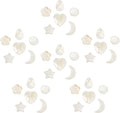 SUNNYCLUE 1 Box 36Pcs 6 Styles Natural Freshwater Shell Pendants Flat Round by SUNNYCLUE