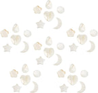 SUNNYCLUE 1 Box 36Pcs 6 Styles Natural Freshwater Shell Pendants Flat Round by SUNNYCLUE