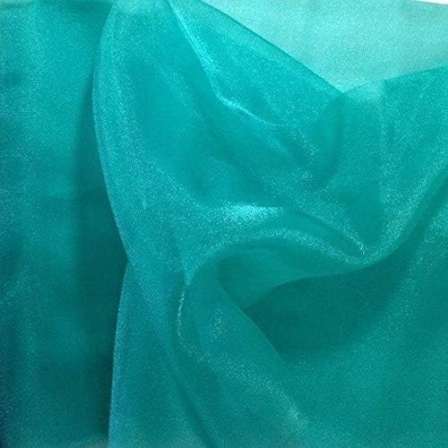 Valentina Textile Inc, Sparkle Crystal Sheer Organza Fabric Shiny by VALENTINATEXTILEINC