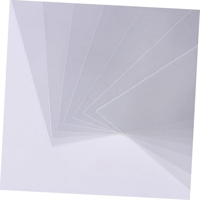 NUOBESTY Transparent Plastic Sheets 10 Pieces Clear Pet Film Sheets - Image 4