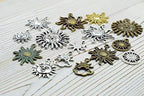 Celestial Sun Charm-100g Craft Supplies Sun Charms Pendants - Image 2