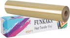 FUNKAKA Soil Golden HTV Heat Transfer Vinyl Rolls, Adhesive Vinyl by FUNKAKA
