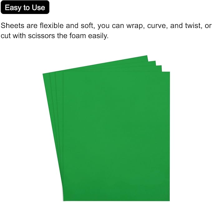 MECCANIXITY EVA Foam Sheets Grass Green 35.4 Inch x 19.7 Inch 2mm Thick Crafts - Image 4