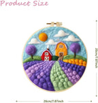 CaptainCrafts Needle Felting Kit, Wool Felt Supplies, Embroidery Hoops - Image 2